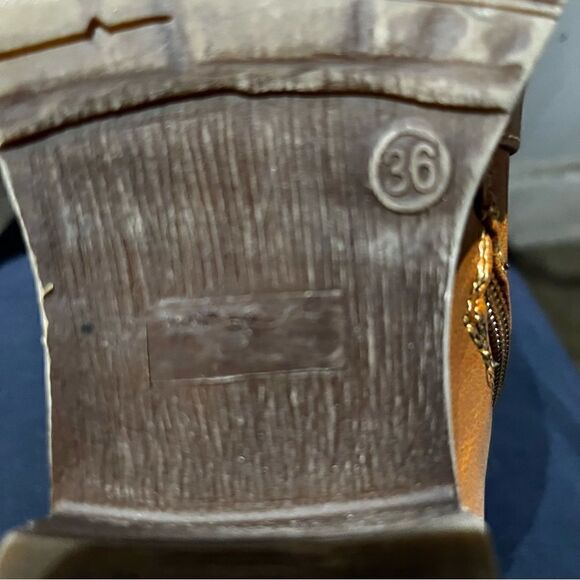 Patrizia Women's Lace up Calf Boots Brown with fleece trim Size 36 - Picture 5 of 10